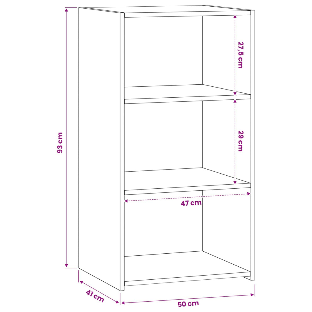 Sideboard Artisan-eg 50 x 41 x 93 cm Konstrueret træ