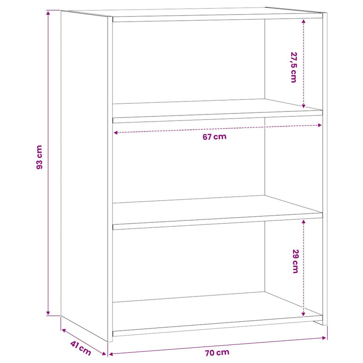 Sideboard Gammelt træ 70 x 41 x 93 cm Konstrueret træ