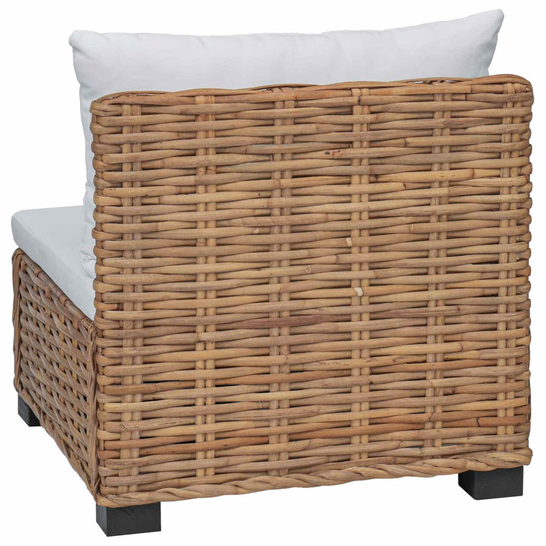 Mellemsofa med puder GENDT Naturlig rattan Naturfarvet