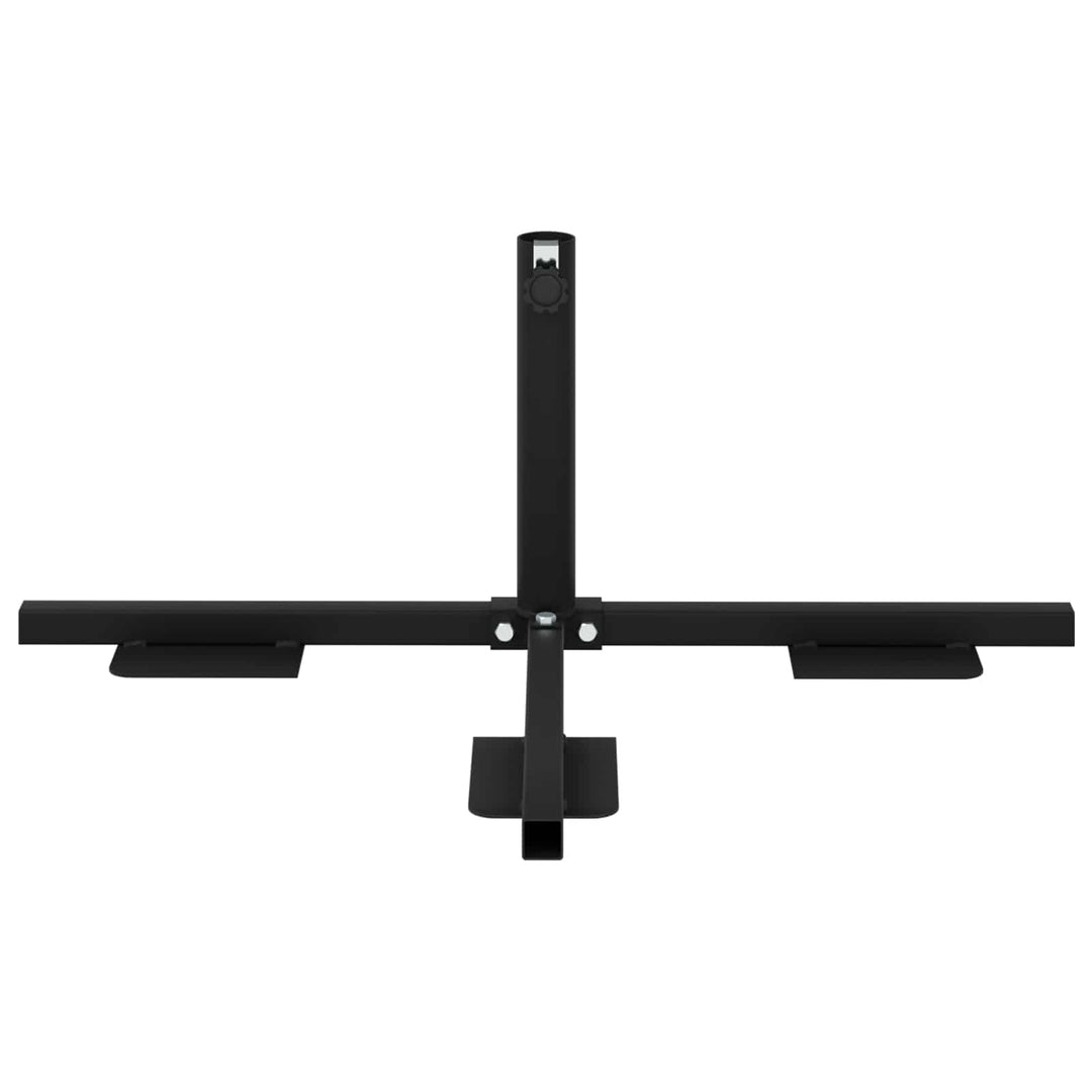 Halv Parasol Base Ramme Sort Stål for 32-38 mm Pole