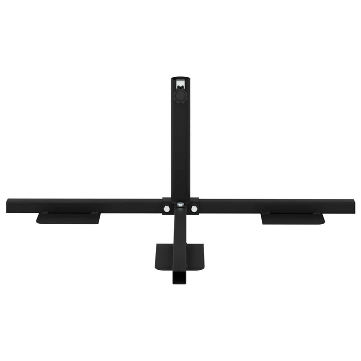 Halv Parasol Base Ramme Sort Stål for 32-38 mm Pole