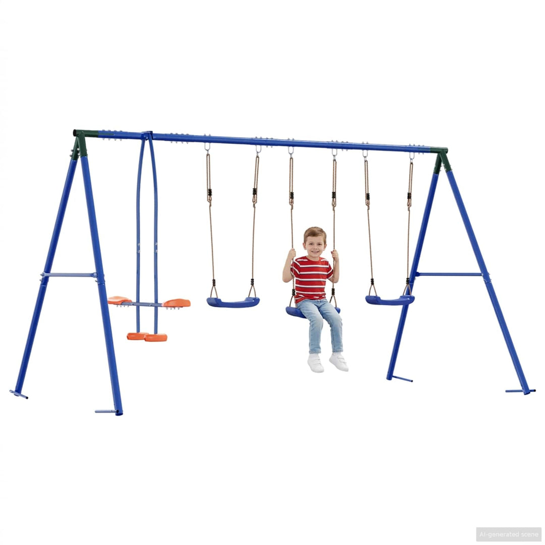 Udendørs Svingesæt Flerfarvet 330 x 185 x 185 cm Stål og PE