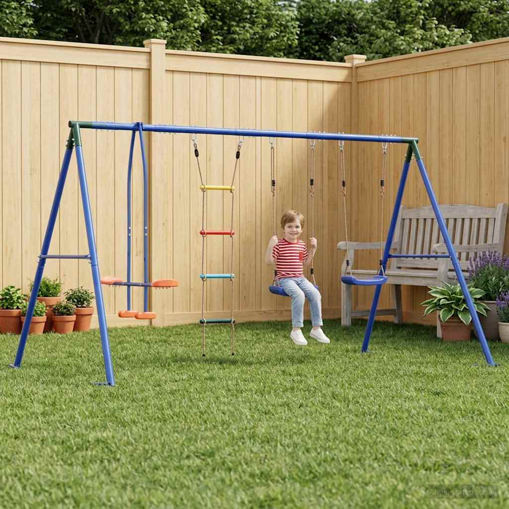 Udendørs Svingesæt Flerfarvet 330 x 185 x 185 cm Stål og PE