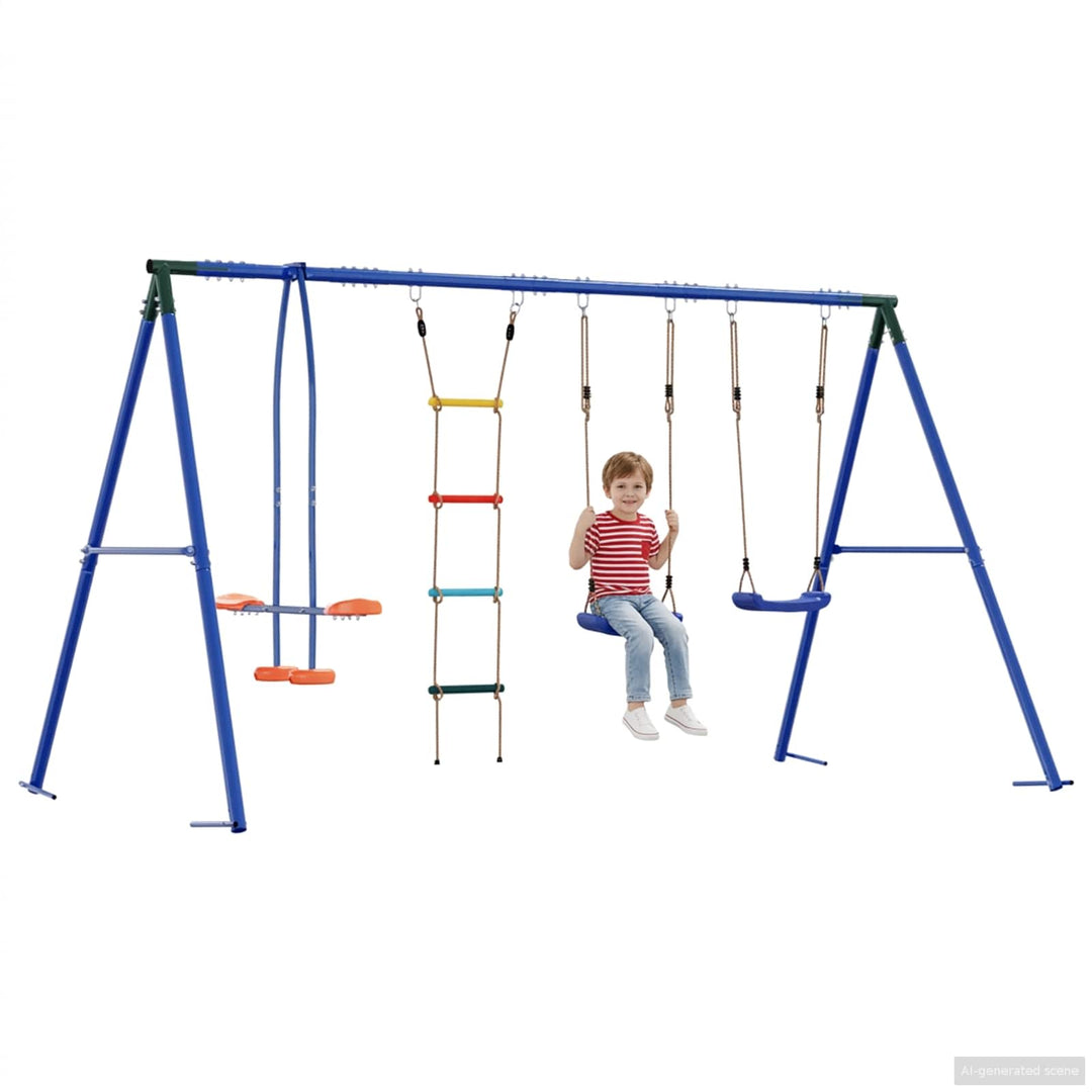 Udendørs Svingesæt Flerfarvet 330 x 185 x 185 cm Stål og PE