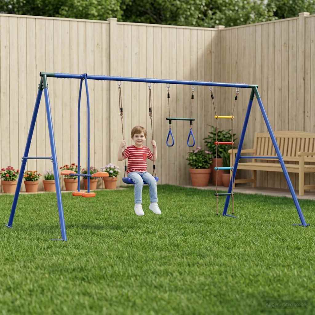 Udendørs Svingesæt Flerfarvet 330 x 185 x 185 cm Stål og PE