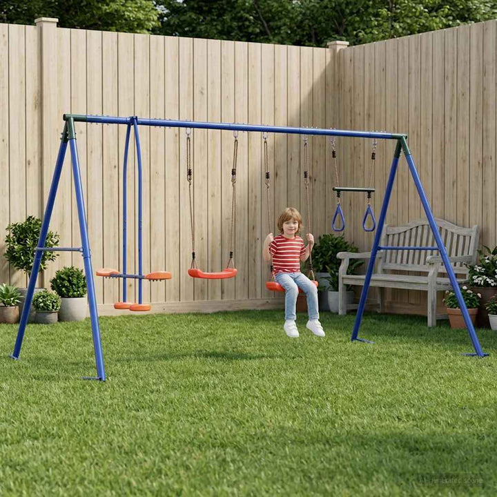 Udendørs Svingesæt Flerfarvet 330 x 185 x 185 cm Stål og PE