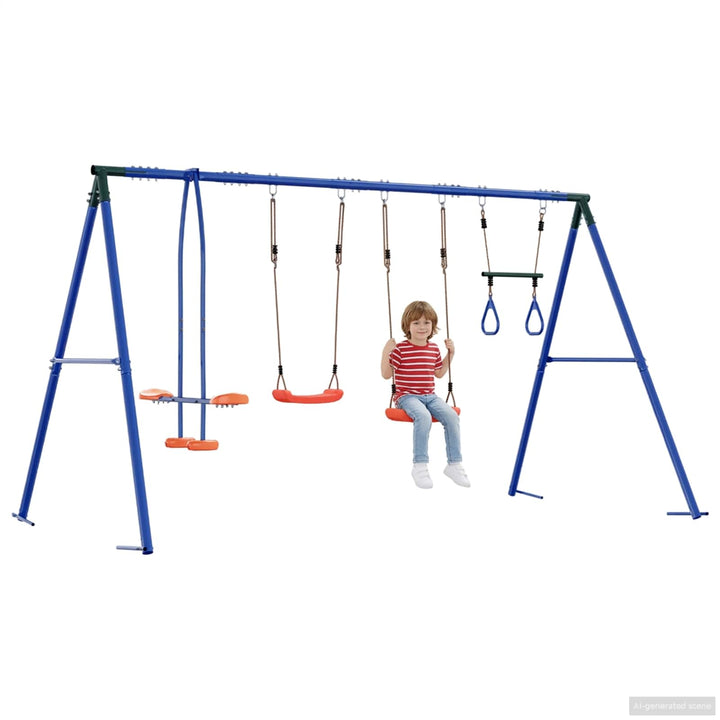 Udendørs Svingesæt Flerfarvet 330 x 185 x 185 cm Stål og PE