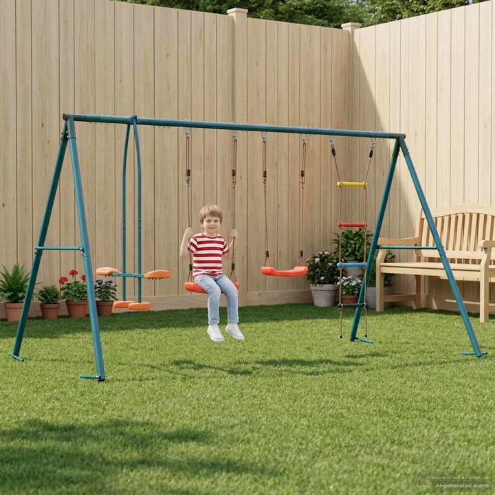 Udendørs Svingesæt Flerfarvet 330 x 185 x 185 cm Stål og PE