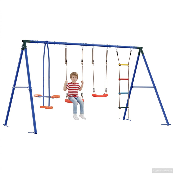 Udendørs Svingesæt Flerfarvet 330 x 185 x 185 cm Stål og PE