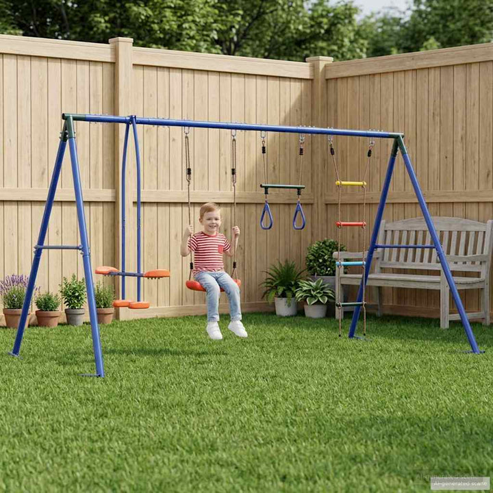Udendørs Svingesæt Flerfarvet 330 x 185 x 185 cm Stål og PE