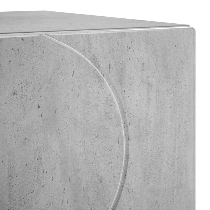 Natskab 2 stk. Betongrå 33,5 x 34,5 x 50 cm Konstrueret træ