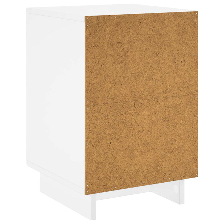 Natskab 2 pcs Hvid 33,5 x 34,5 x 50 cm Konstrueret træ