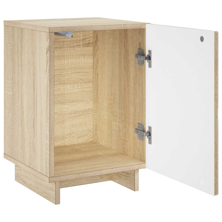 Natskab 2 pcs Sonoma-eg 33,5 x 34,5 x 50 cm Konstrueret træ