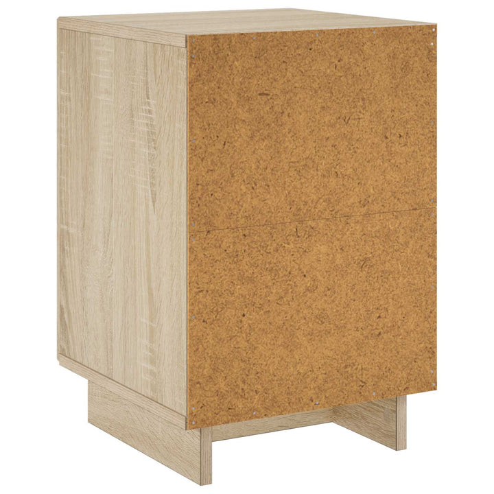 Natskab 2 pcs Sonoma-eg 33,5 x 34,5 x 50 cm Konstrueret træ