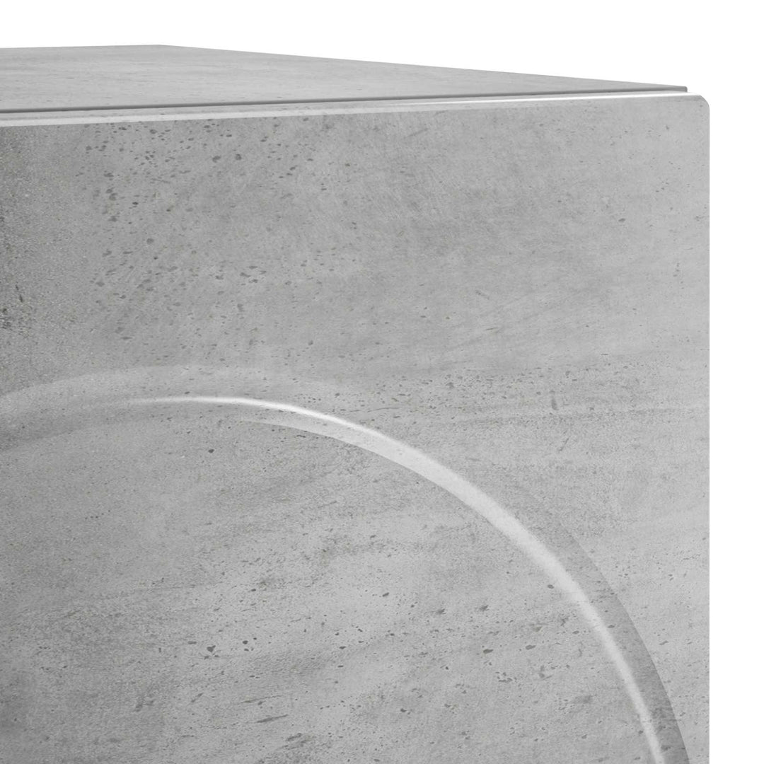 Natskab 2 pcs Betongrå 33,5 x 34,5 x 50 cm Konstrueret træ