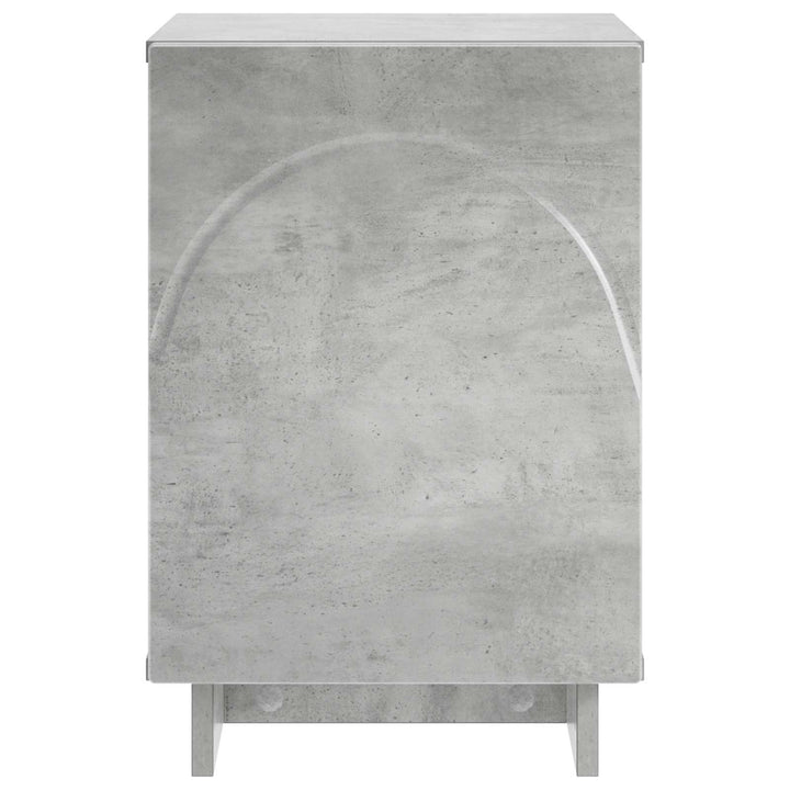 Natskab 2 pcs Betongrå 33,5 x 34,5 x 50 cm Konstrueret træ