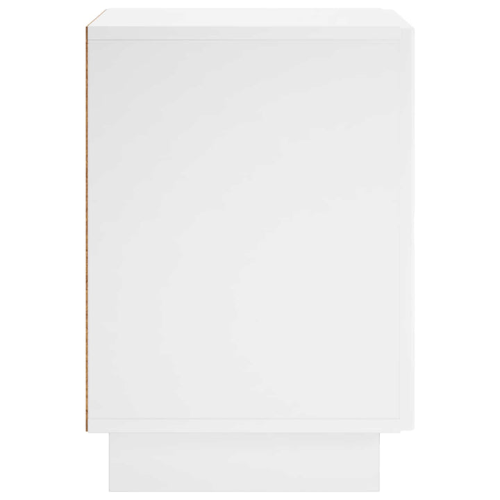 Natskab 2 pcs Hvid højglans 33,5 x 34,5 x 50 cm Konstrueret træ
