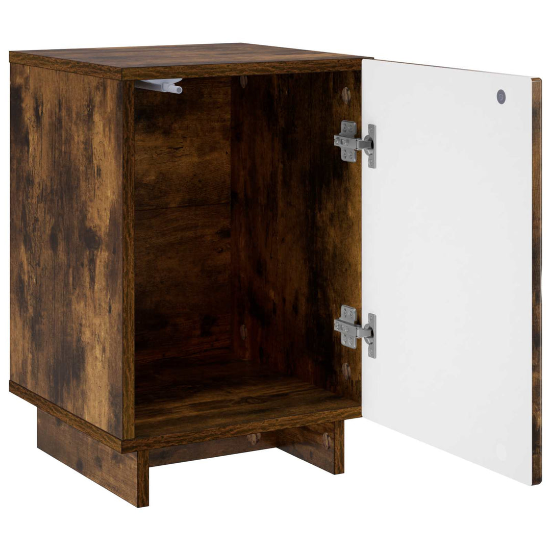 Natskab 2 pcs Røget eg 33,5 x 34,5 x 50 cm Konstrueret træ