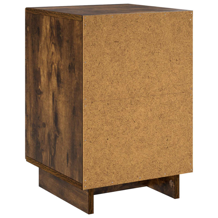 Natskab 2 pcs Røget eg 33,5 x 34,5 x 50 cm Konstrueret træ