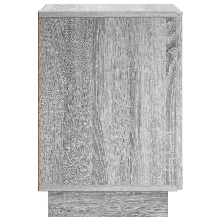 Natskab 2 pcs Grå Sonoma 33,5 x 34,5 x 50 cm Konstrueret træ