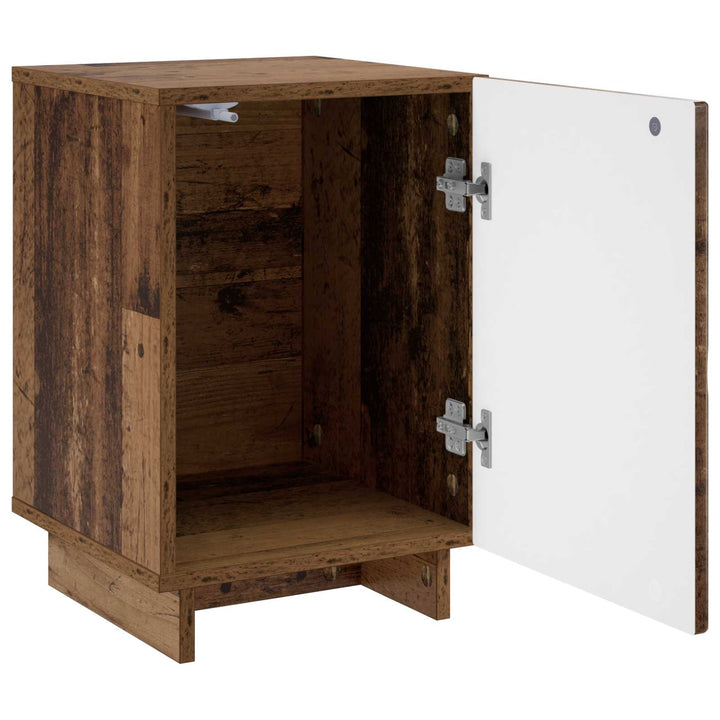 Natskab 2 pcs Gammelt træ 33,5 x 34,5 x 50 cm Konstrueret træ