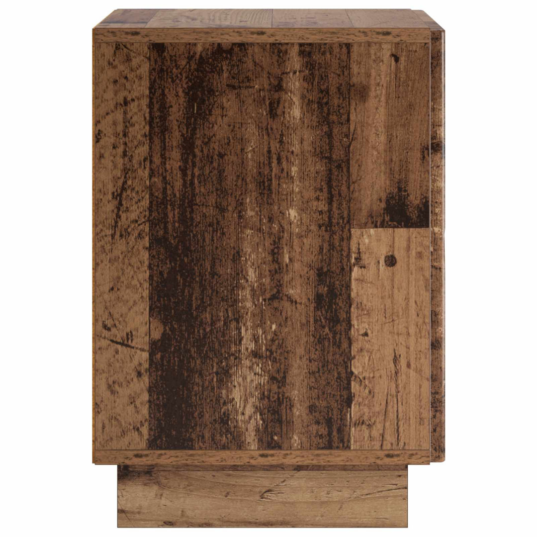 Natskab 2 pcs Gammelt træ 33,5 x 34,5 x 50 cm Konstrueret træ