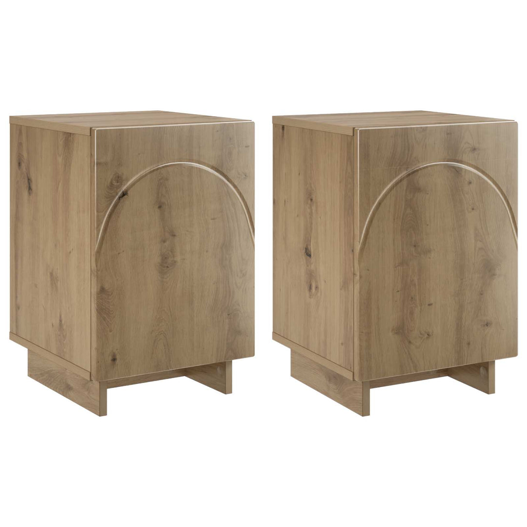 Natskab 2 pcs Artisan-eg 33,5 x 34,5 x 50 cm Konstrueret træ
