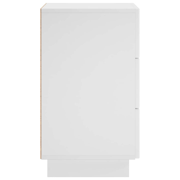 Natskab 2 pcs Hvid 33,5 x 34,5 x 60 cm Konstrueret træ