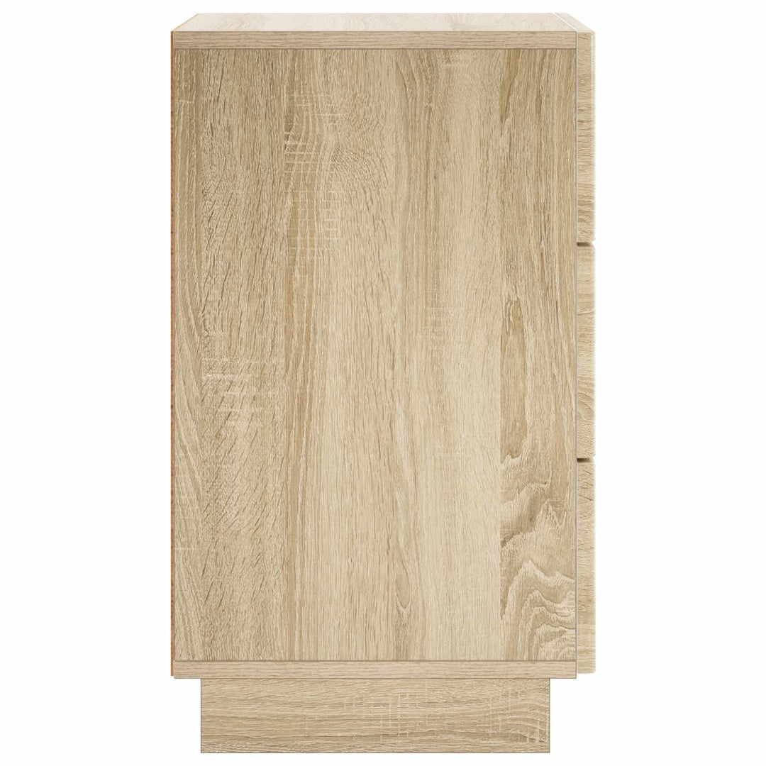Natskab 2 pcs Sonoma-eg 33,5 x 34,5 x 60 cm Konstrueret træ