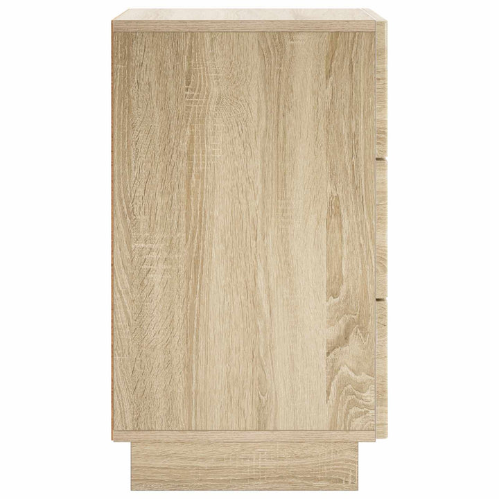 Natskab 2 pcs Sonoma-eg 33,5 x 34,5 x 60 cm Konstrueret træ
