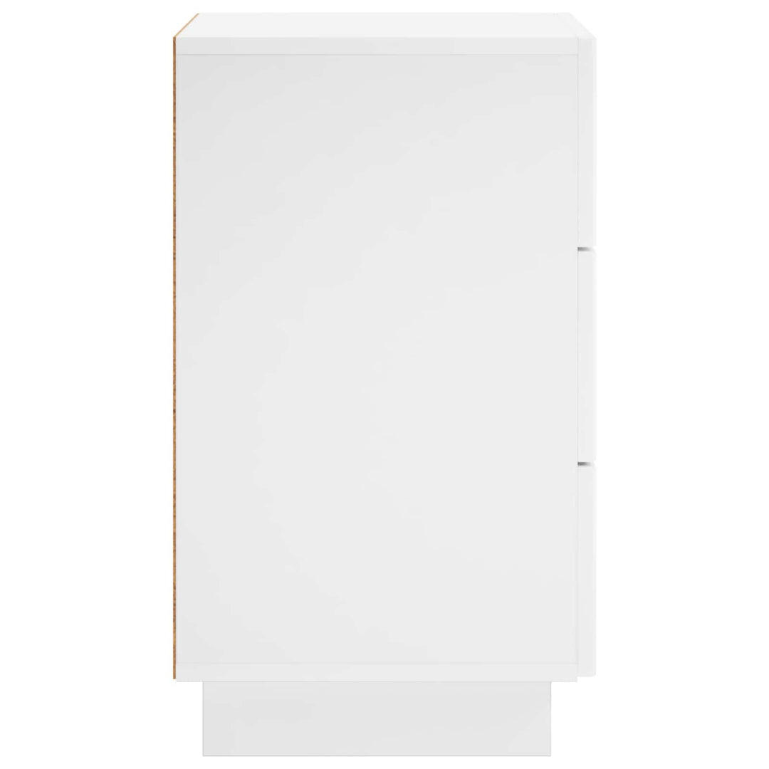 Natskab 2 pcs Hvid højglans 33,5 x 34,5 x 60 cm Konstrueret træ