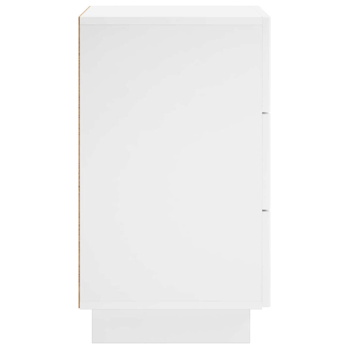 Natskab 2 pcs Hvid højglans 33,5 x 34,5 x 60 cm Konstrueret træ