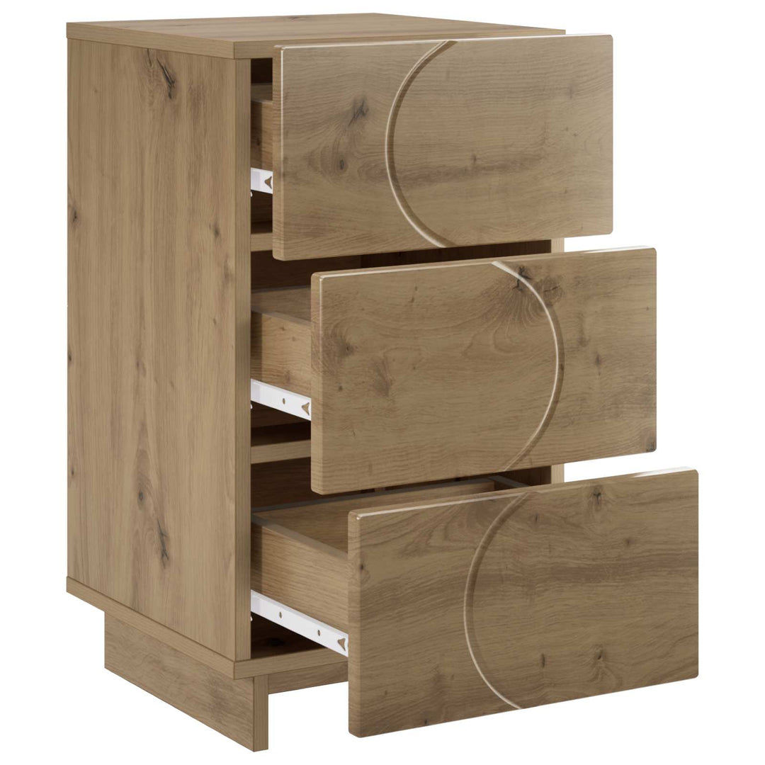 Natskab 2 pcs Artisan-eg 33,5 x 34,5 x 60 cm Konstrueret træ
