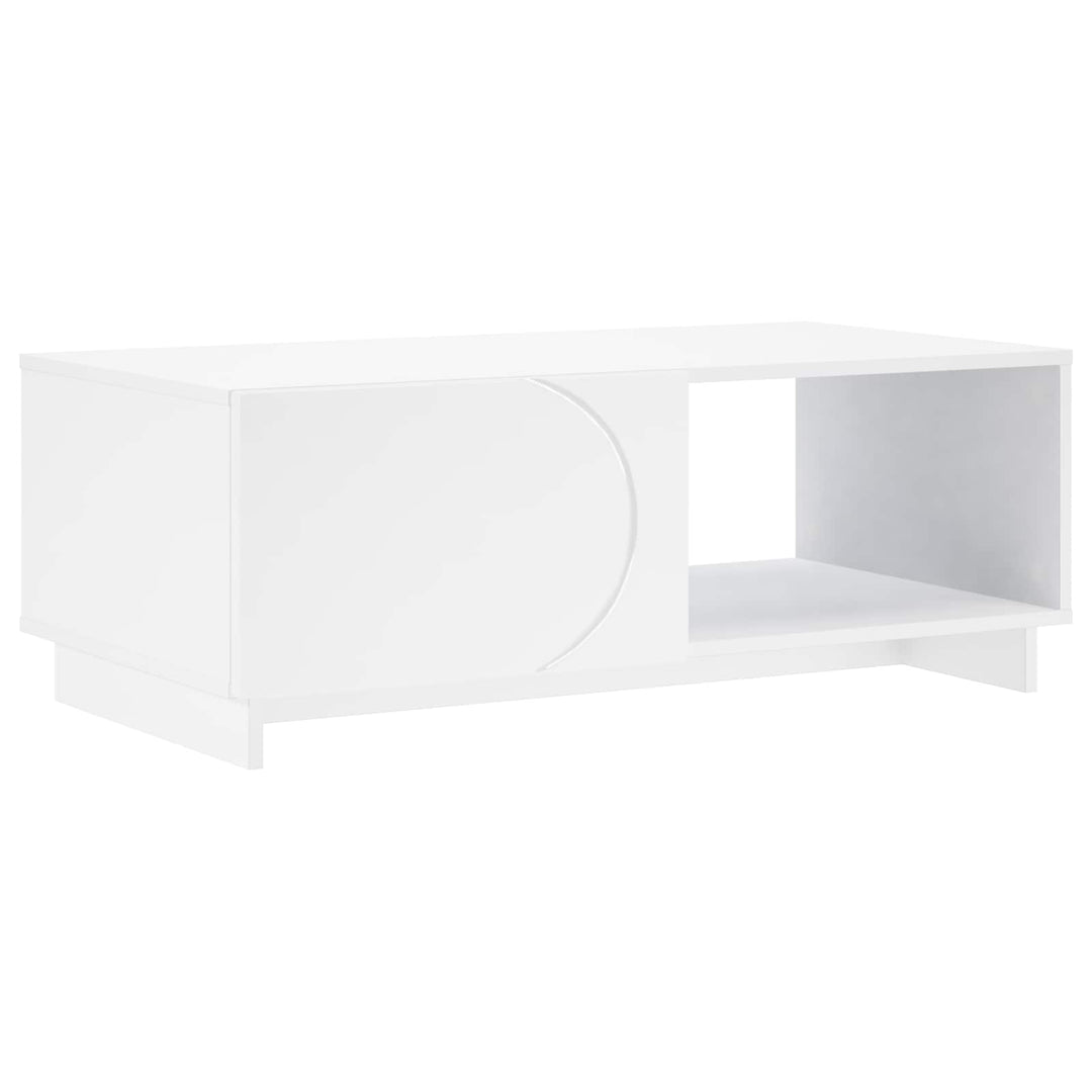 Sofabord Hvid 95 x 50,5 x 35 cm Konstrueret træ