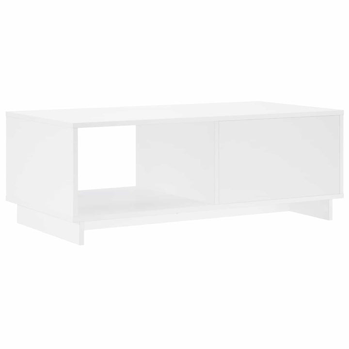 Sofabord Hvid 95 x 50,5 x 35 cm Konstrueret træ