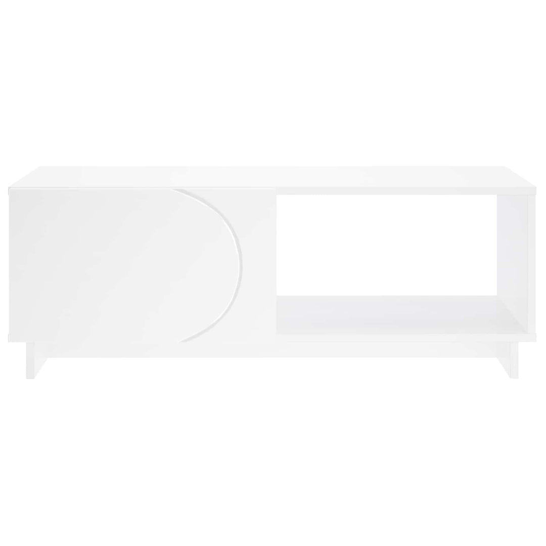 Sofabord Hvid 95 x 50,5 x 35 cm Konstrueret træ