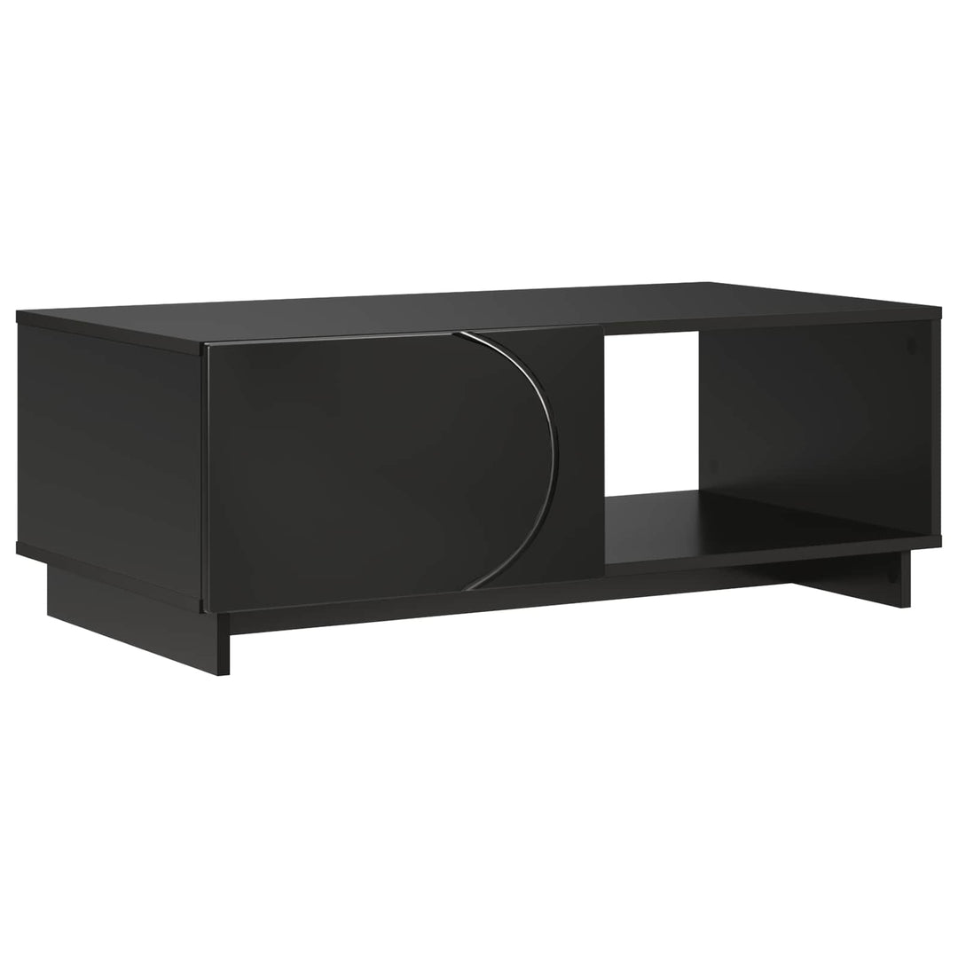 Sofabord Sort 95 x 50,5 x 35 cm Konstrueret træ