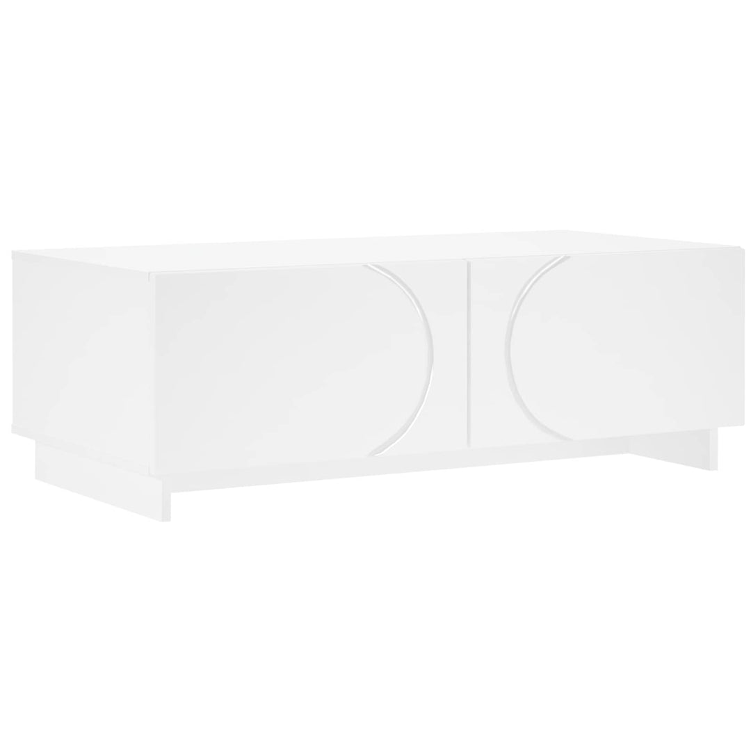 Sofabord Hvid 102 x 50,5 x 35 cm Konstrueret træ