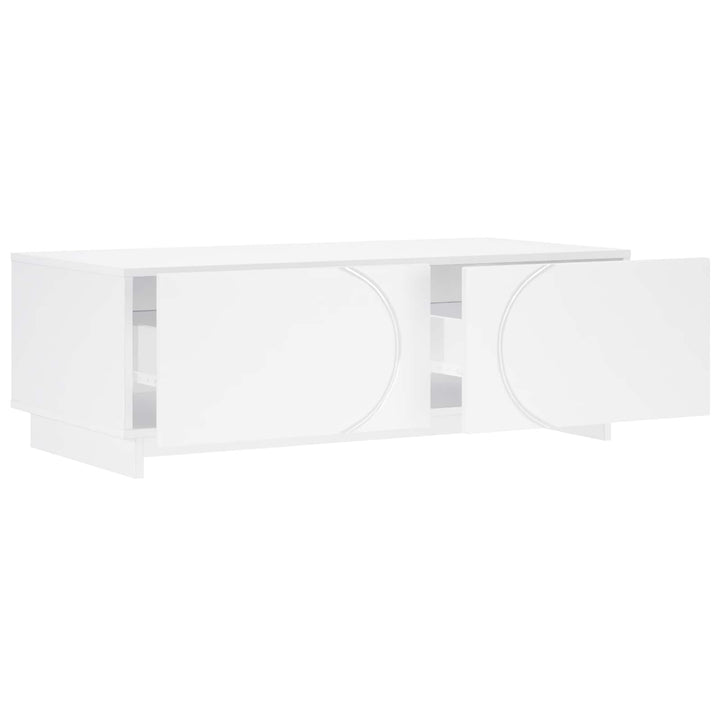 Sofabord Hvid 102 x 50,5 x 35 cm Konstrueret træ