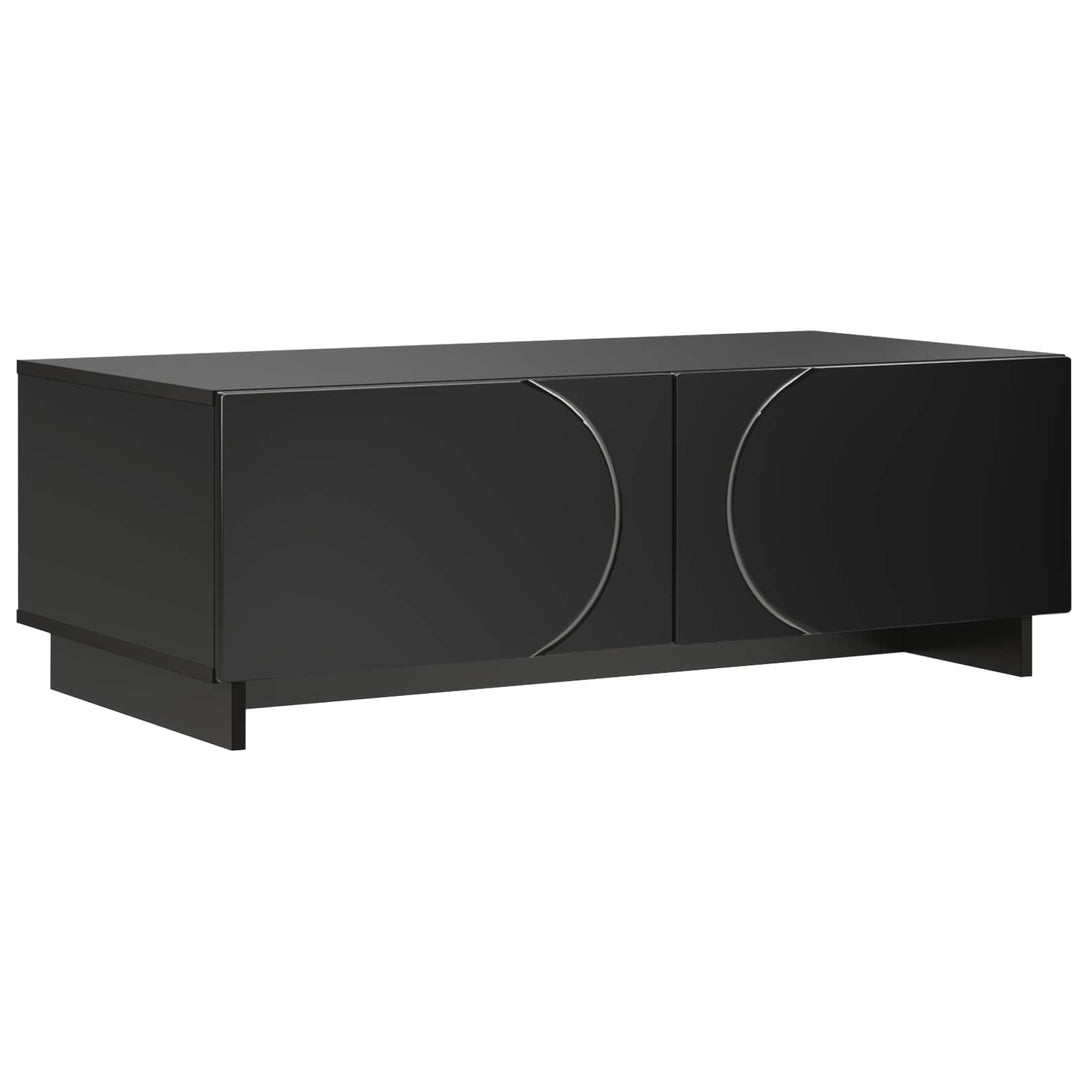 Sofabord Sort 102 x 50,5 x 35 cm Konstrueret træ