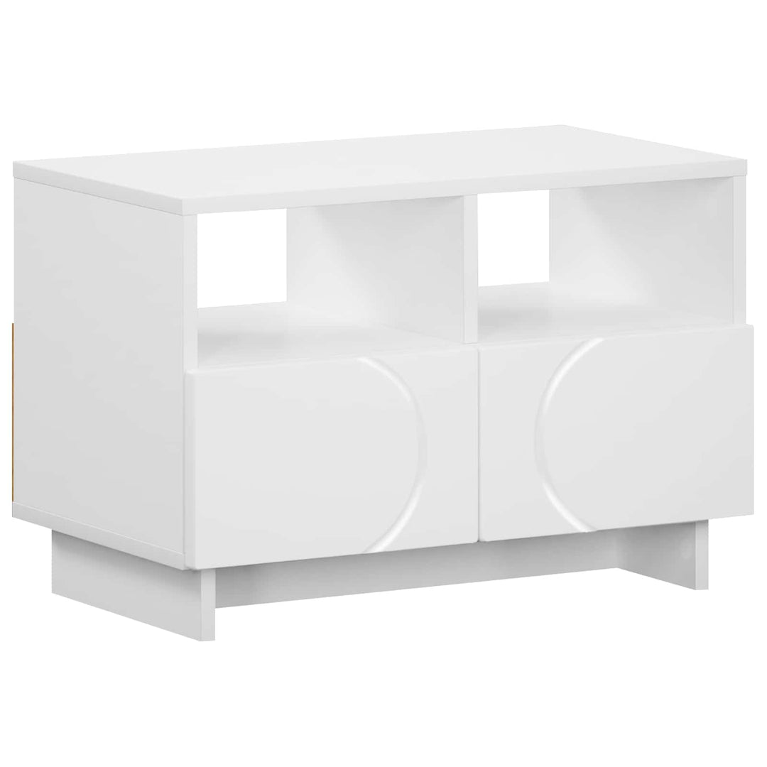 TV-bord 60 x 34.5 x 40 cm Hvid Konstrueret træ