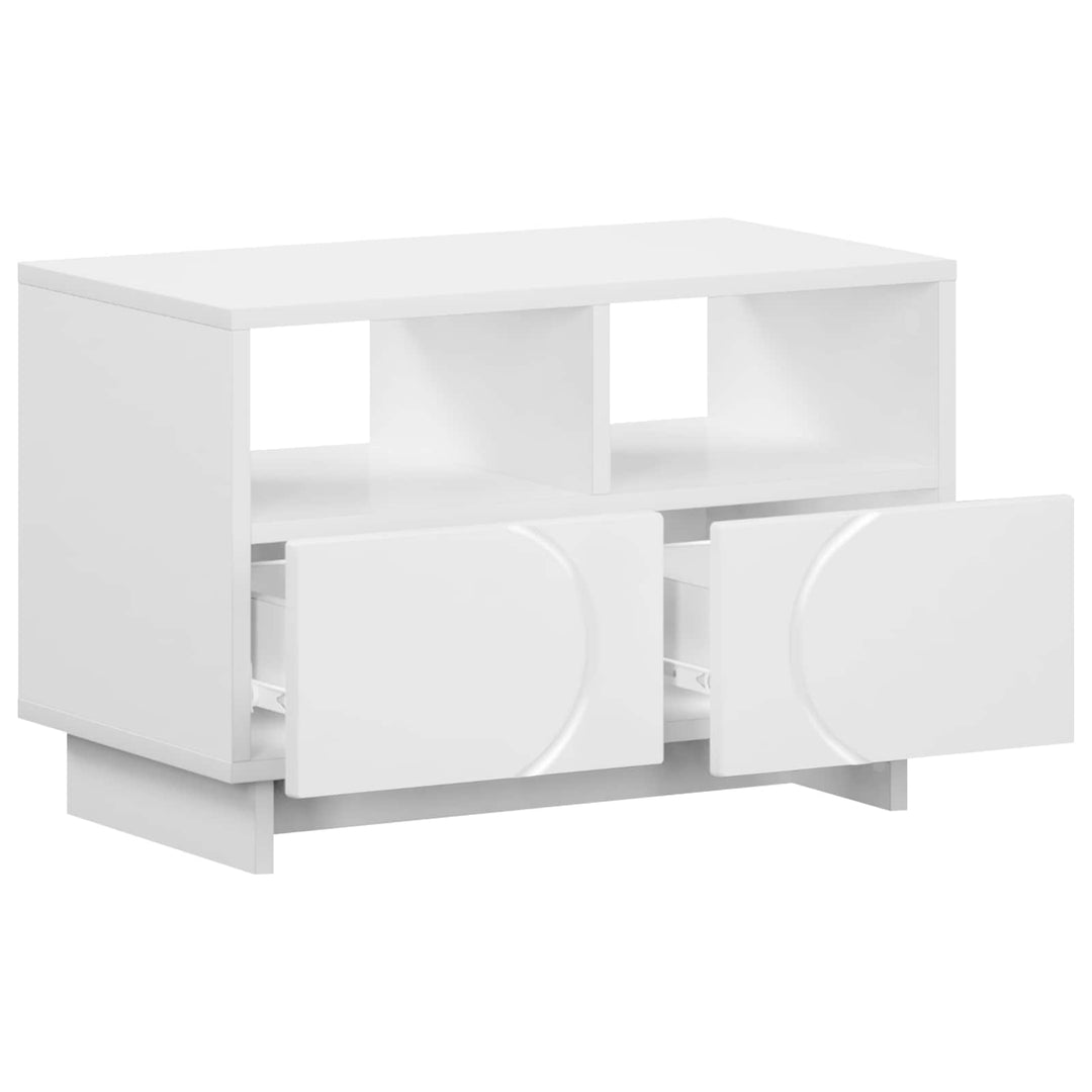TV-bord 60 x 34.5 x 40 cm Hvid Konstrueret træ