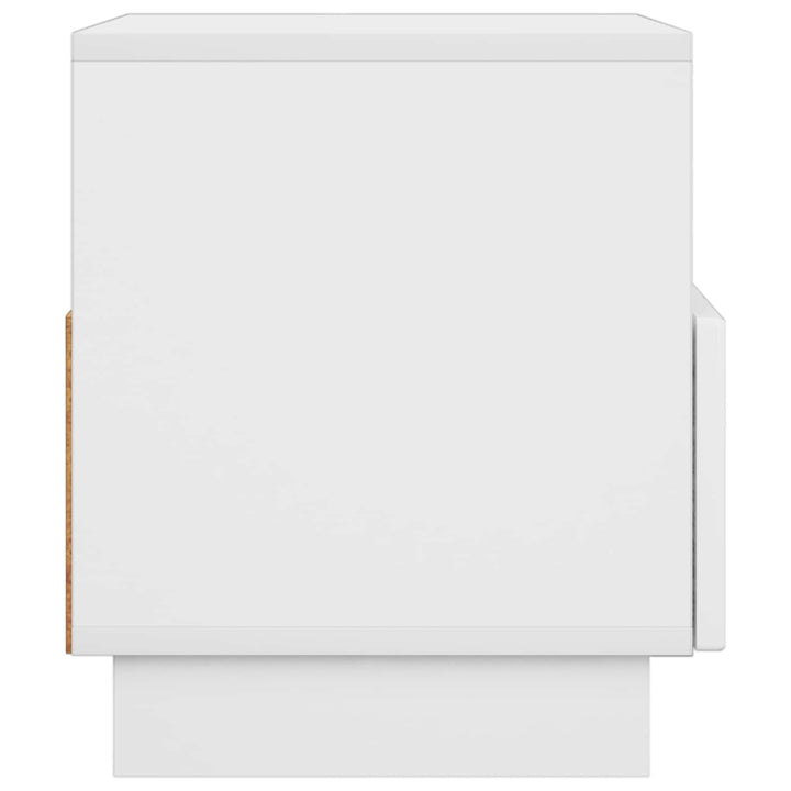 TV-bord 60 x 34.5 x 40 cm Hvid Konstrueret træ
