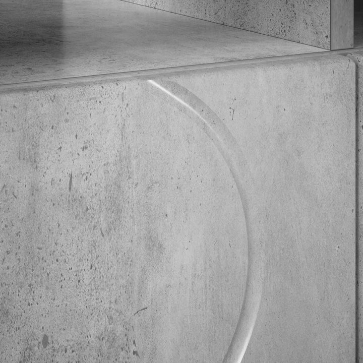 TV-bord 60 x 34,5 x 40 cm Betongrå Konstrueret træ