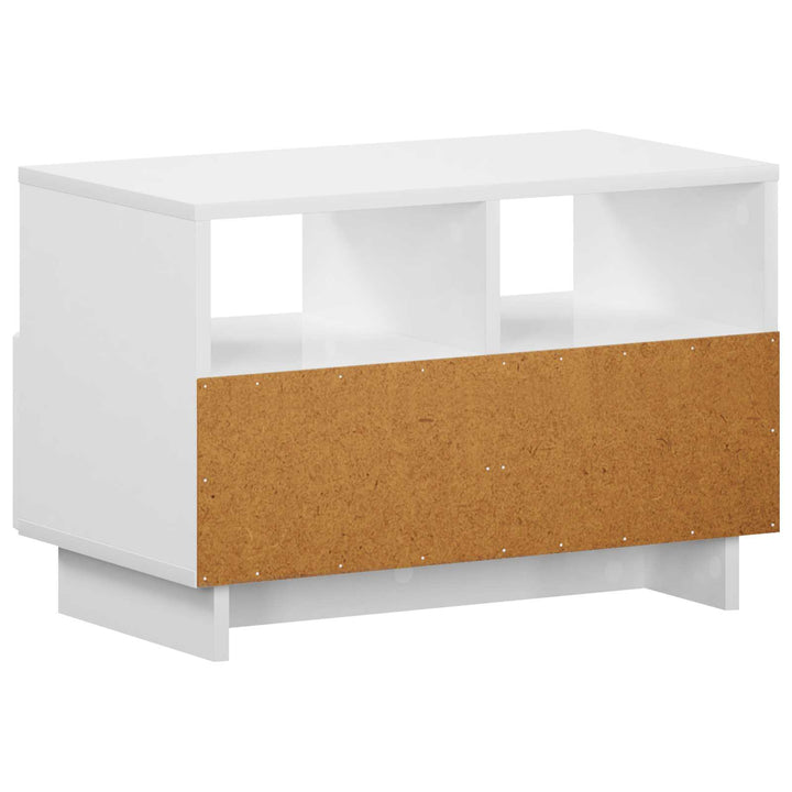 TV-bord 60 x 34.5 x 40 cm Hvid højglans Konstrueret træ