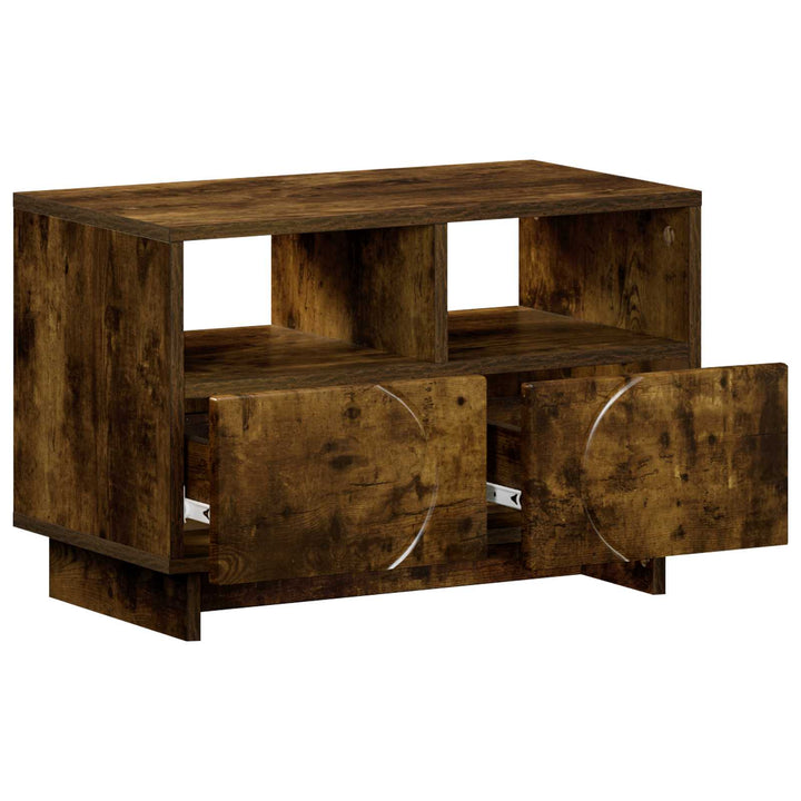TV-bord 60 x 34.5 x 40 cm Røget eg Konstrueret træ