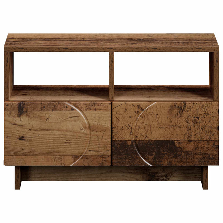 TV-bord 60 x 34.5 x 40 cm Gammelt træ Konstrueret træ