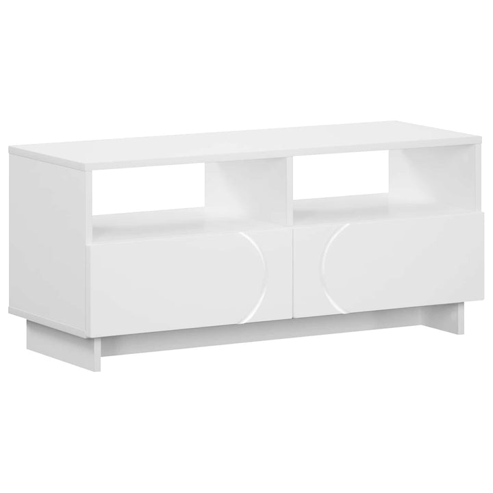 TV-bord 90 x 34.5 x 40 cm Hvid Konstrueret træ