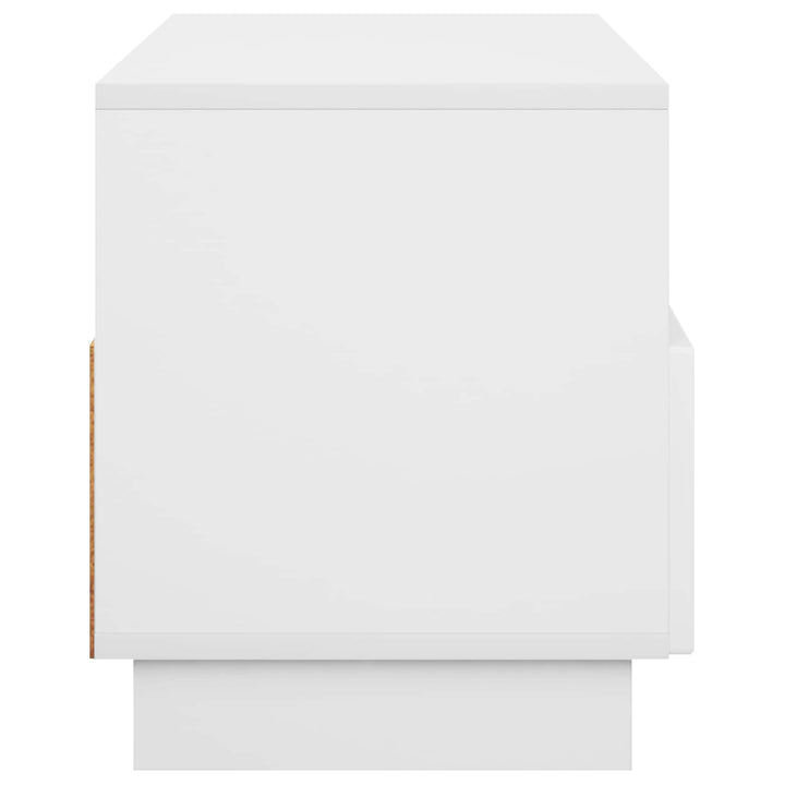 TV-bord 90 x 34.5 x 40 cm Hvid Konstrueret træ
