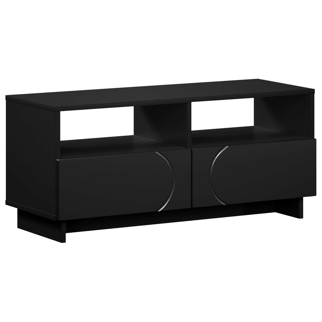 TV-bord 90 x 34.5 x 40 cm Sort Konstrueret træ